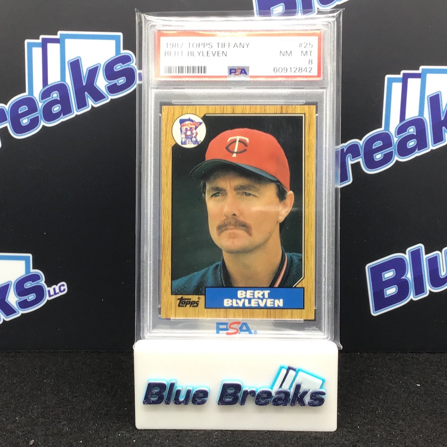 1987 Topps Tiffany Bert Blyleven #25 PSA 8 Twins