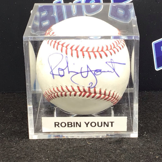 Robin Yount autographed baseball