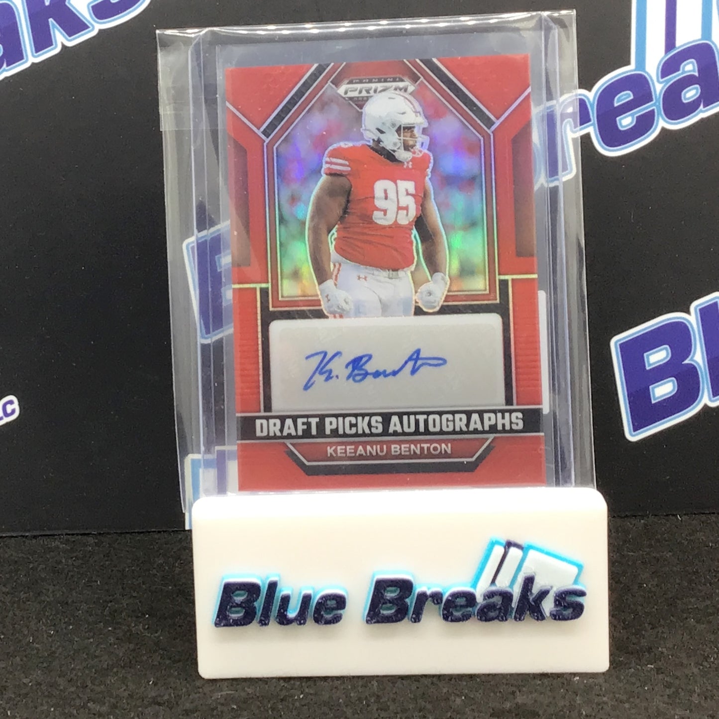 2023 Panini - Prizm Draft Picks - Keeanu Benton -  Red - Auto - 91/199