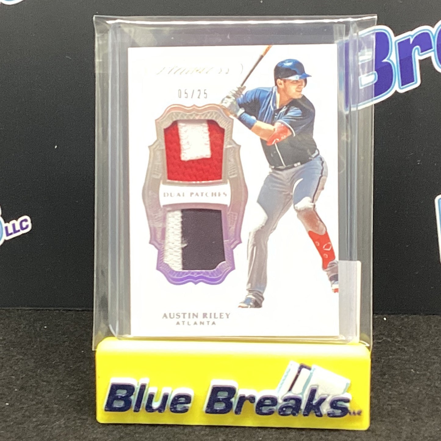 2019 Panini Flawless Austin Riley dual relic 05/25