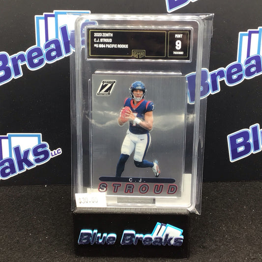 2023 Panini Zenith 1994 Pacific Rookie CJ Stroud #5 GMA 9 Texans