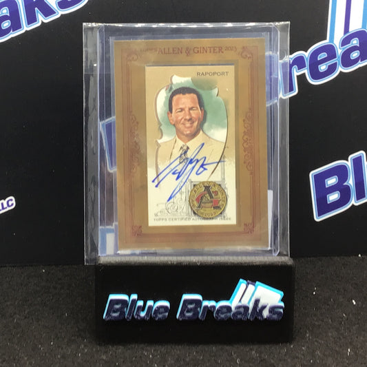 2023 Allen & Ginter Gold framed mini Ian Rapoport auto #MA-IR
