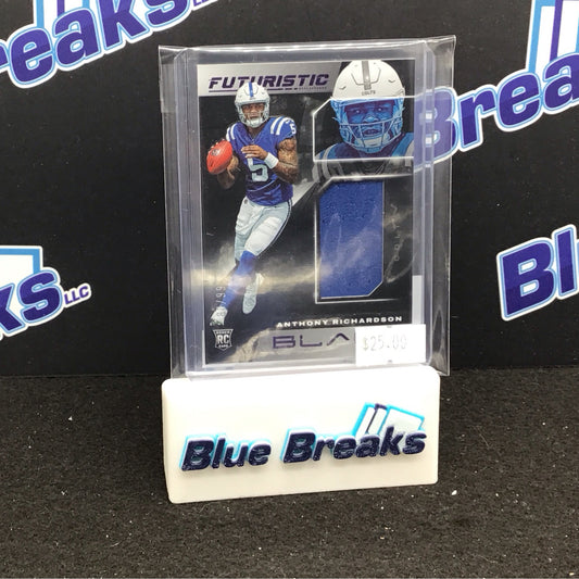 2023 Panini Black Futuristic Anthony Richardson relic 80/99 RC #FUT-2 Colts