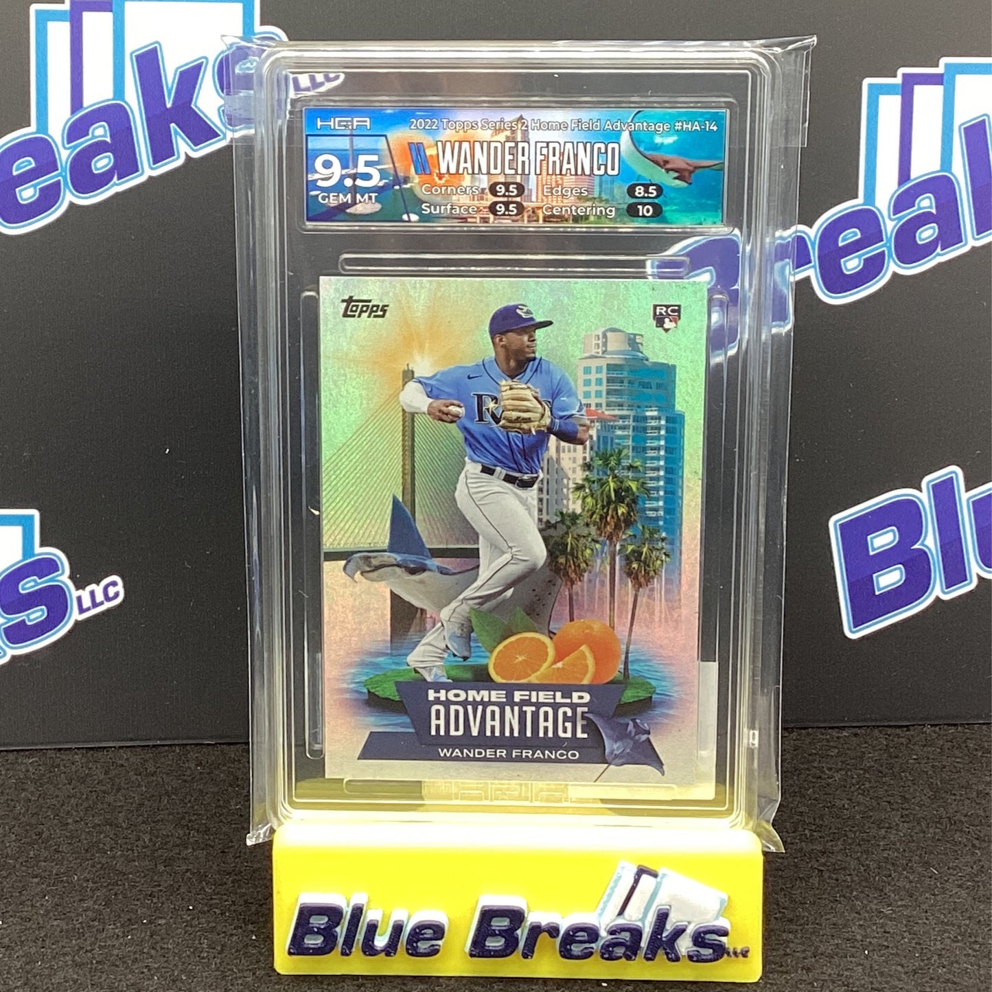 2022 Topps Series 2 - Home Field Advantage - Wander Franco - HGA 9.5 - Tampa Bay Rays