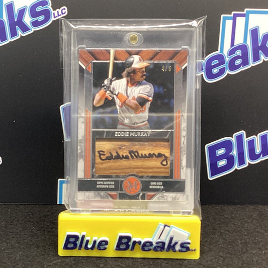2022 Topps Museum Collection auto Jumbo Bat Relic Eddie Murray 4/5
