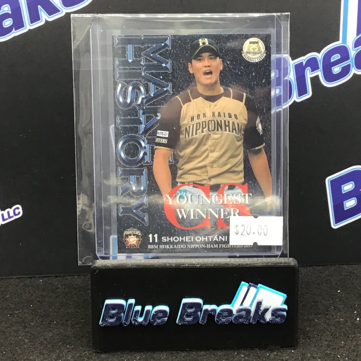 2015 BBM 25th Anniversary Make History Youngest Winner Shohei Ohtani #F75 Fighters