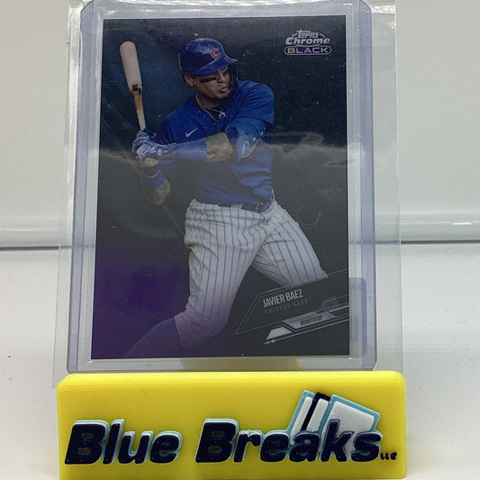 2021 Chrome Black - Javier Baez 115/150