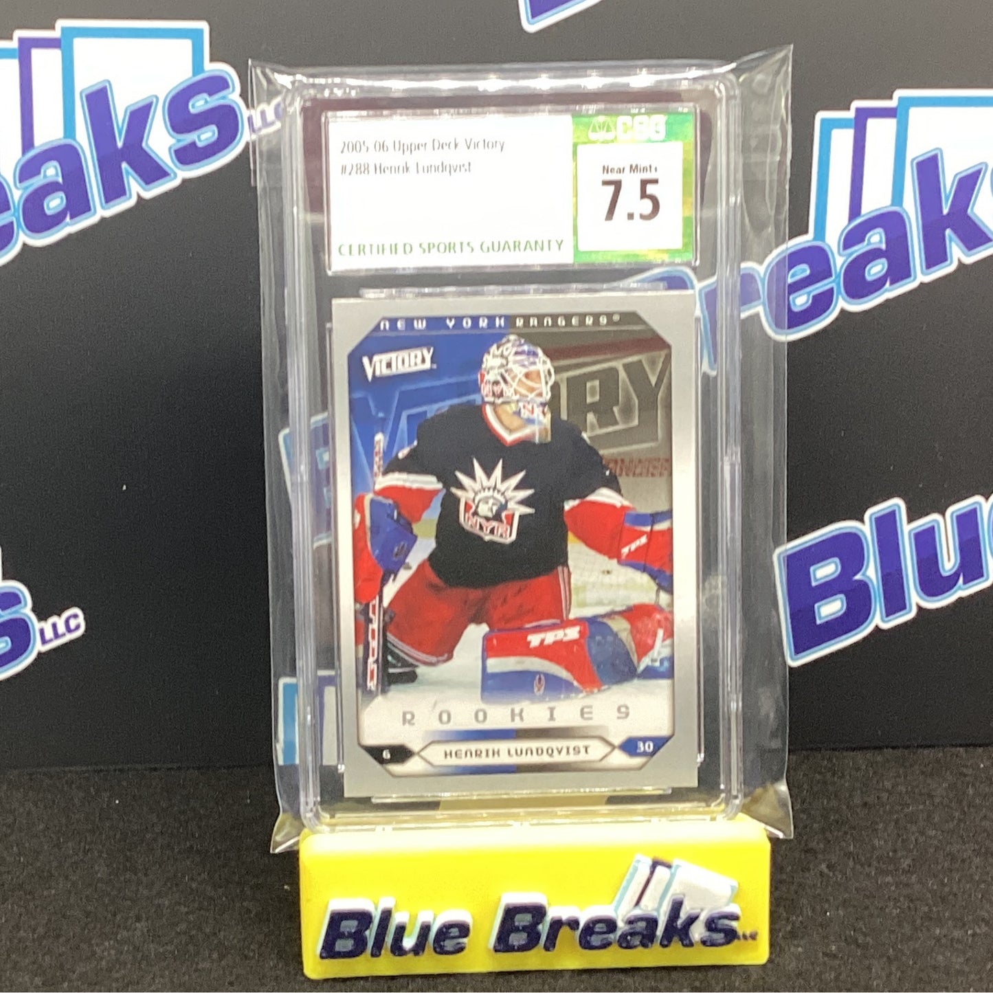 2005-06 Upper Deck Victory - Henrik Lundqvist CSG 7.5