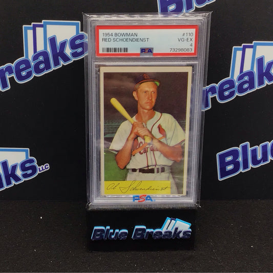 1954 Bowman Red Schoendienst #110 PSA 4 Cardinals