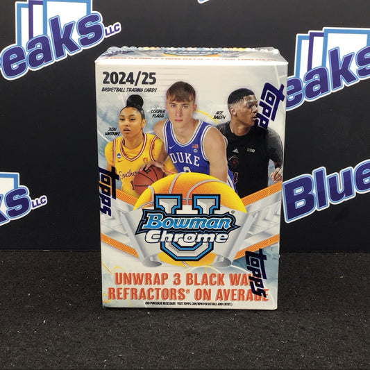 2024/25 Bowman University Chrome Basketball 7-Pack Blaster Box - Sealed Wax