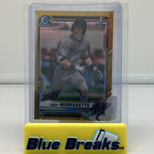 2021 Bowman Chrome - Cody Morissette 34/50