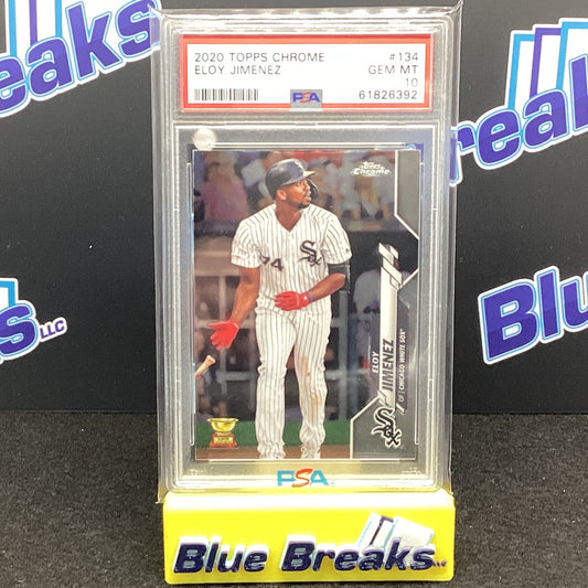 2020 Topps Chrome Eloy Jimenez PSA #10
