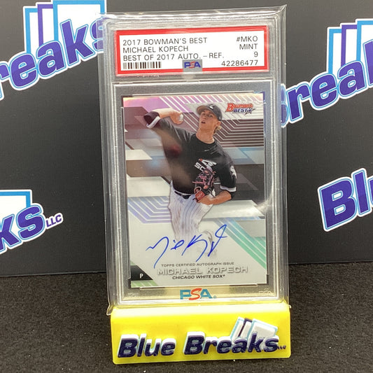 2017 Bowmans Best - Michael Kopech - Best of 2017 - Auto - #MKO - Chicago White Sox - PSA 9