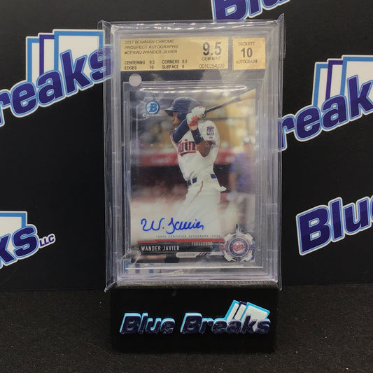 2017 Bowman Chrome - Wander Javier - Prospect Autographs - Minnesota Twins - CPA-WJ