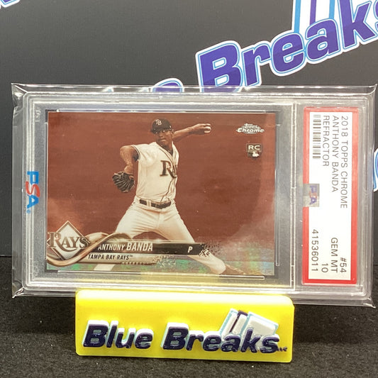 2018 Topps Chrome - Anthony Banda Refractor #54 Gem 10