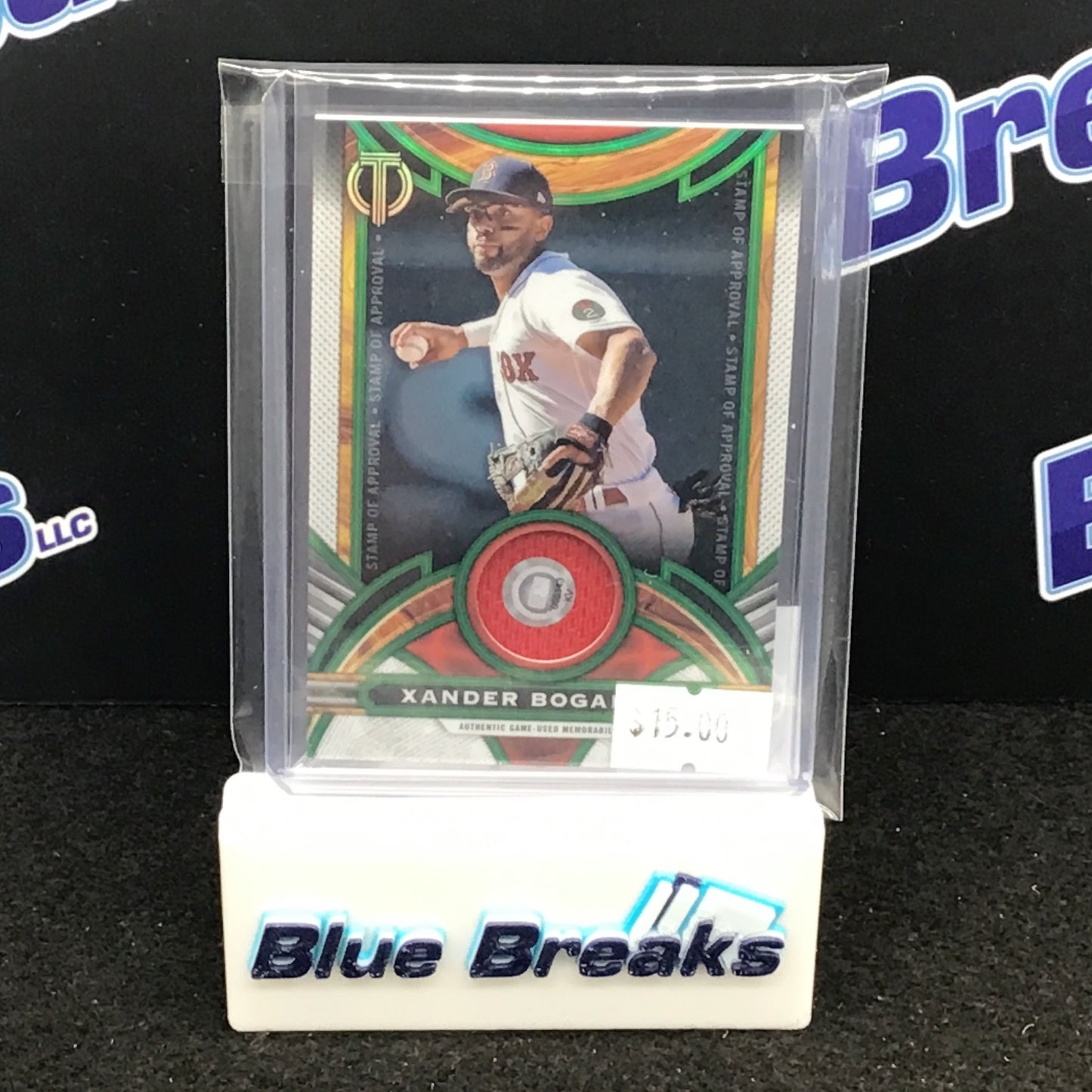 2023 Topps Tribute Stamp of Approval Relic Xander Bogaerts 35/99 #SOA-XB Red Sox
