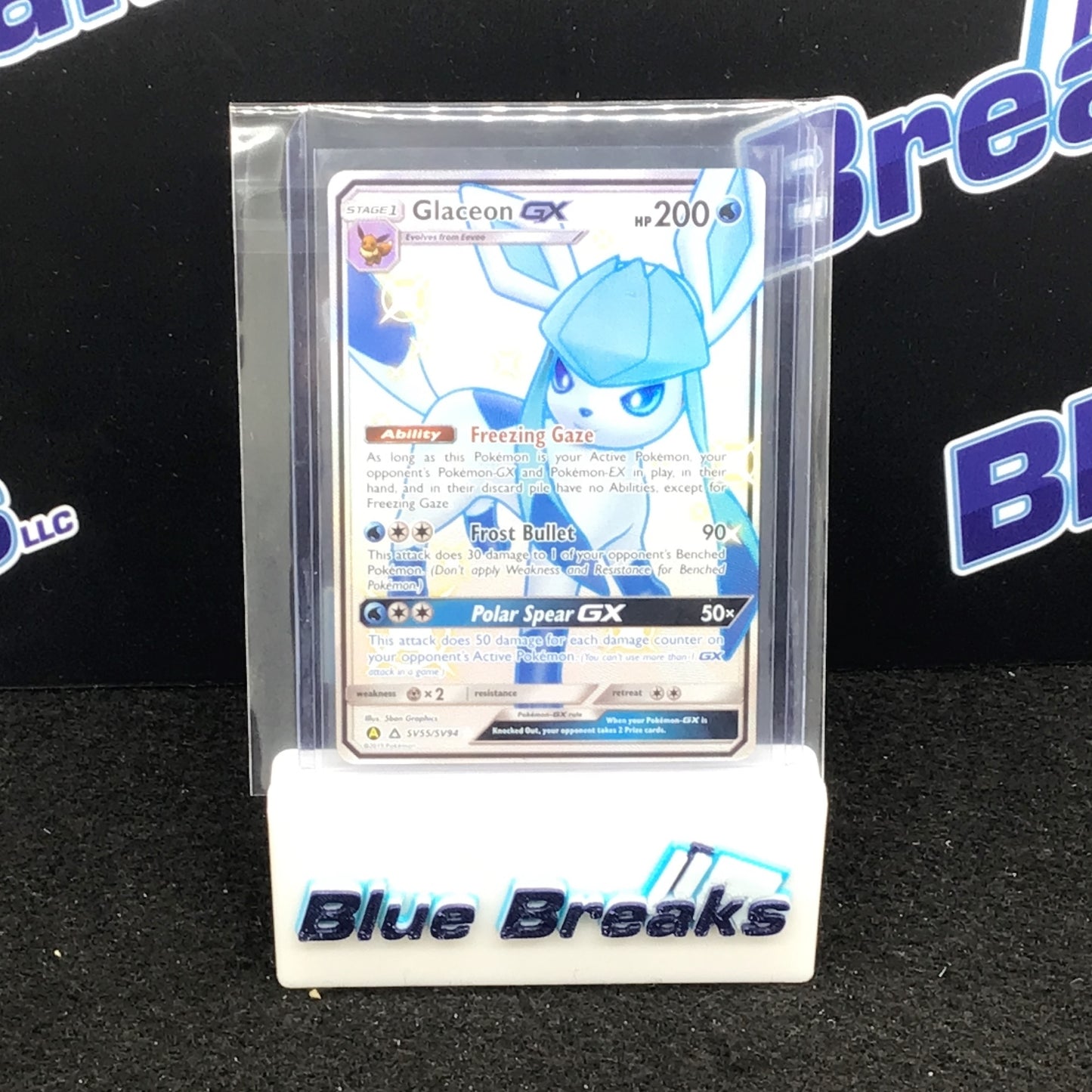 Pokémon TCG Glaceon GX Hidden Fates SV55/SV94