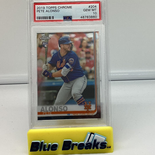 2019 Topps Chrome - Pete Alonso Gem 10