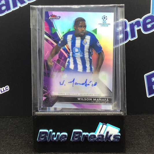 2021-22 Topps Finest UEFA Champions League Wilson Manafa auto #BA-MA FC Porto