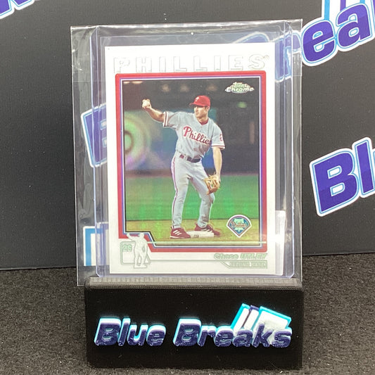 2004 Topps Chrome Refractor Chase Utley #383 Phillies
