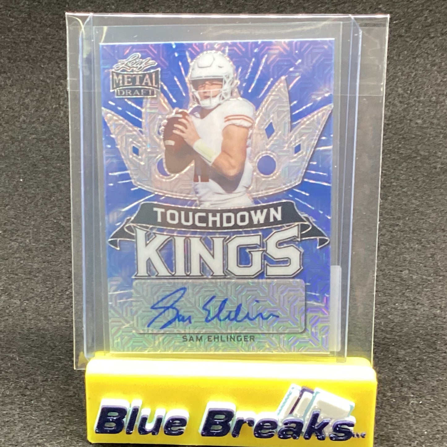 2021 Leaf Metal Draft Touchdown Kings Sam Ehlinger 5/10 auto #TK-SE1