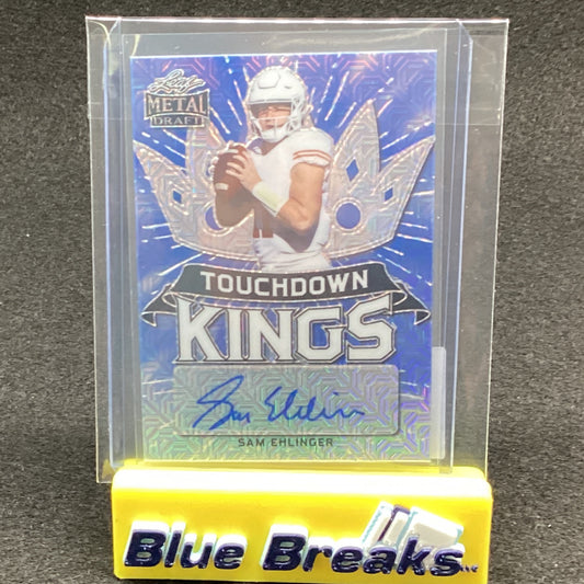 2021 Leaf Metal Draft Touchdown Kings Sam Ehlinger 5/10 auto #TK-SE1