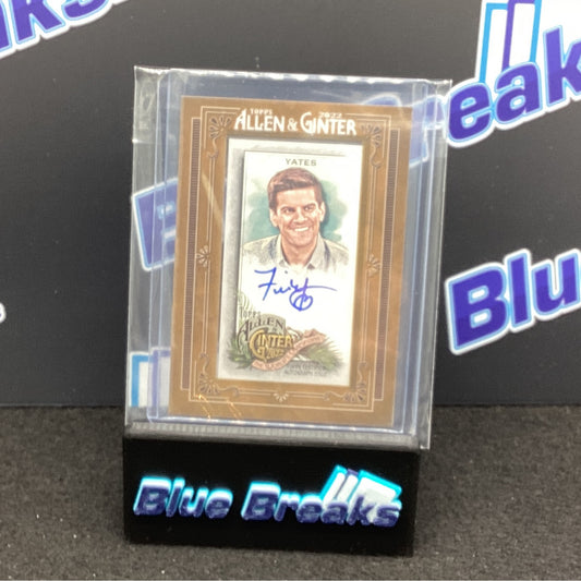 2022 Allen & Ginter Field Yates Mini auto #MA-FY