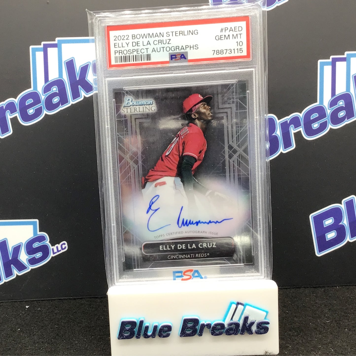 2022 Bowman Sterling - Elly De La Cruz - Prospect Autographs - #PAED - PSA 10 - Cincinnati Reds