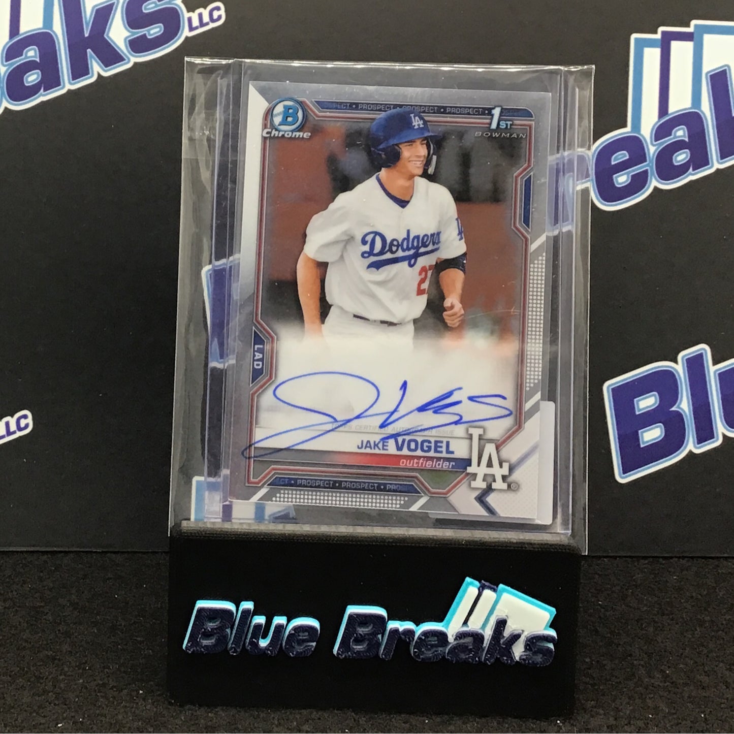 2021 Bowman Chrome 1st Bowman Jake Vogel auto #CPA-JV Dodgers
