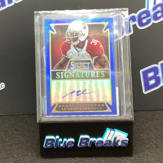 2014 Panini Select Blue Signatures Andre Ellington 02/15 #SS-AE Cardinals