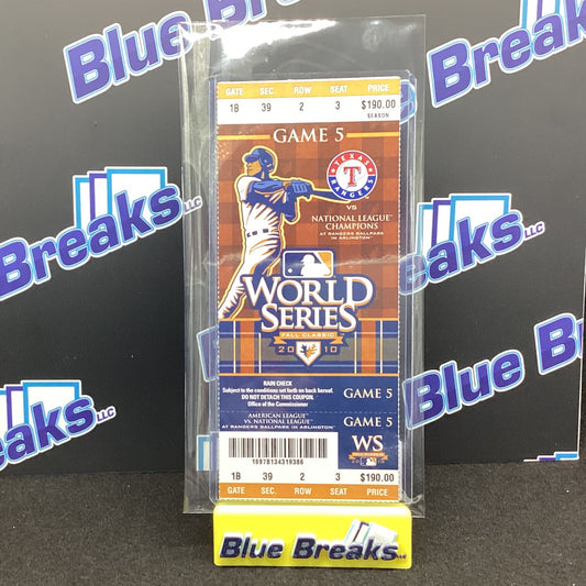 2010 World Series Ticket Game 5