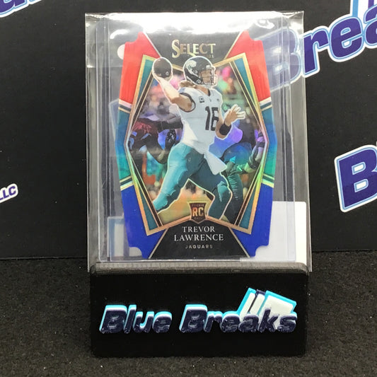 2021 Panini Select Tri-Color Trevor Lawrence RC #143 Jaguars