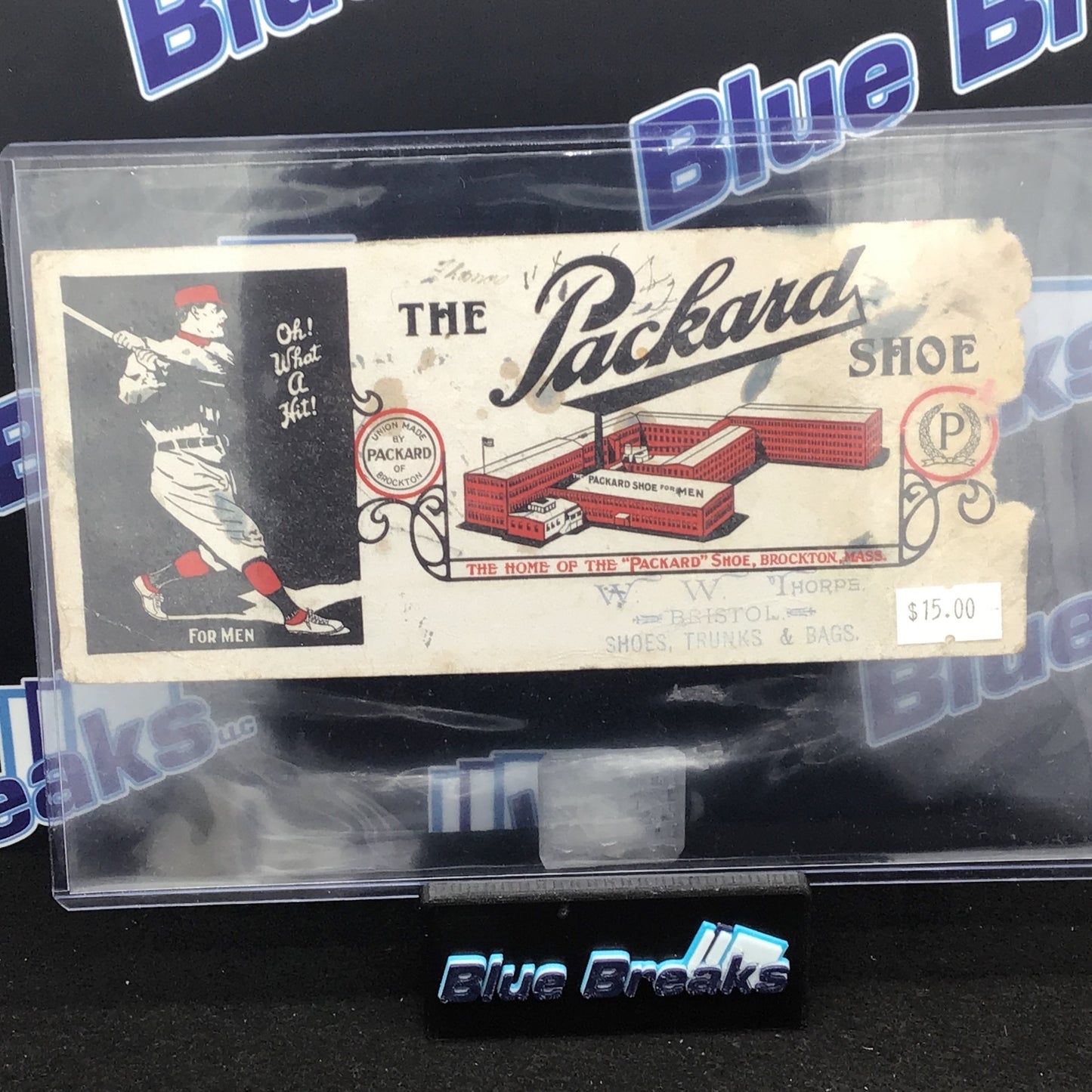 The Packard Shoe ad Baseball Themed