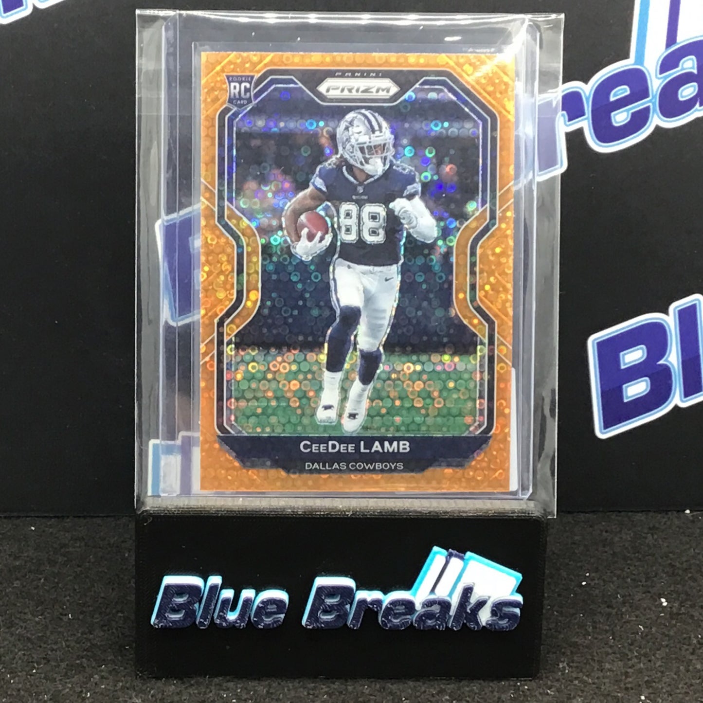 2020 Panini Prizm Orange Disco CeeDee Lamb #334 Cowboys