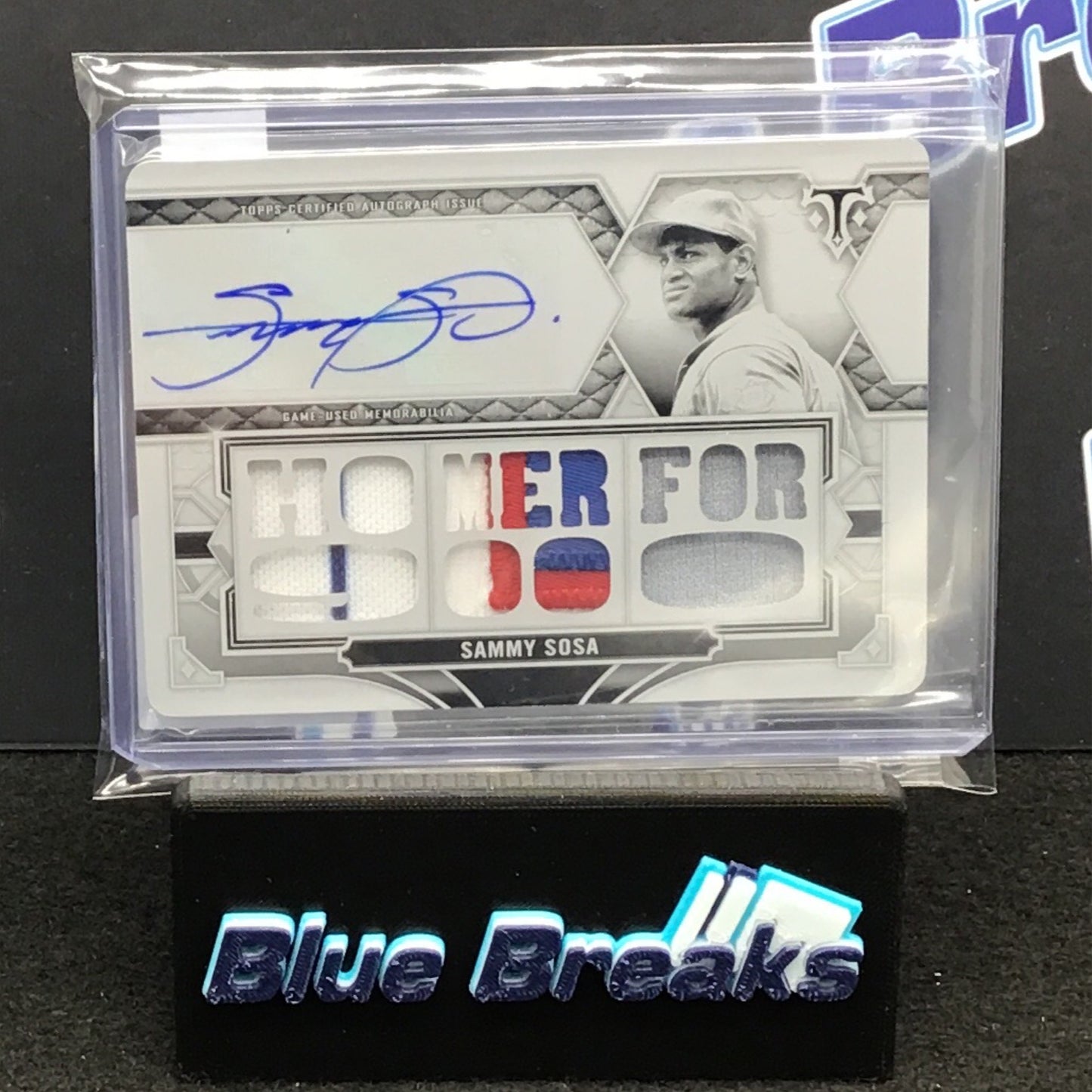 2022 Topps Triple Threads "Homer for 9000" Sammy Sosa auto relic Whitewhale 1/1 #TTAR-SS1