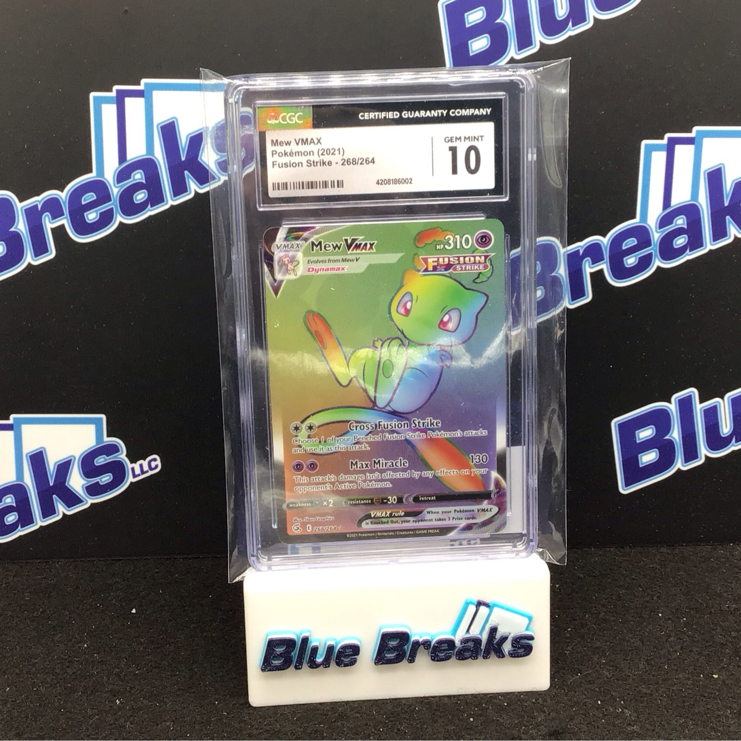 2021 Pokémon Fusion Strike Mew VMAX #268/264 CGC 10