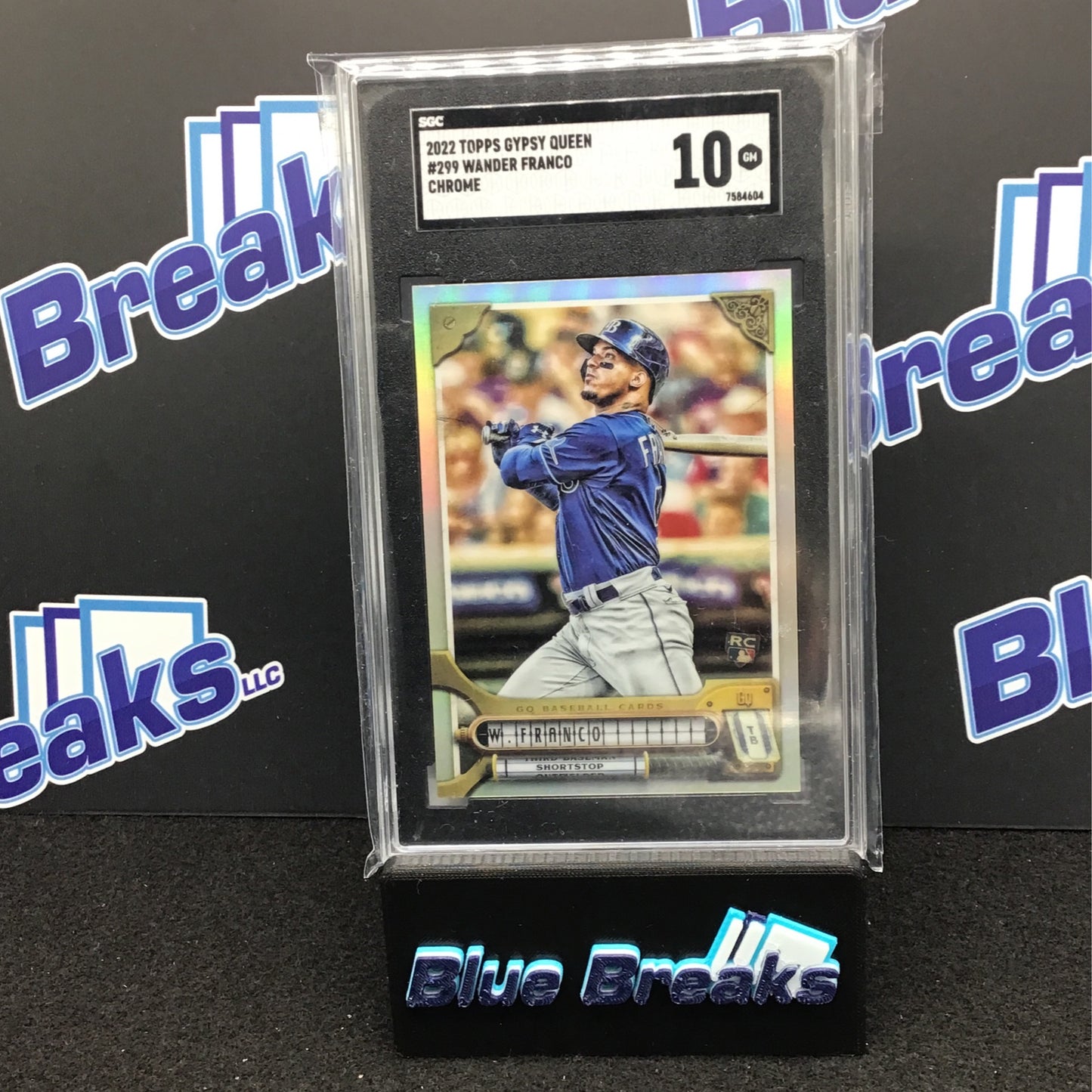 2022 Topps Gypsy Queen Chrome Wander Franco RC #299 SGC 10 Rays
