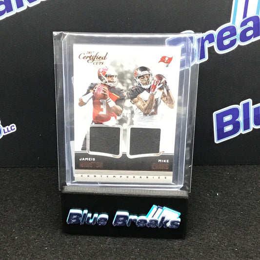 2017 Panini - Donruss Certified - Jameis Winston & Mike Evans - Tampa Bay Buccaneers - 9/99 Certified Cuts