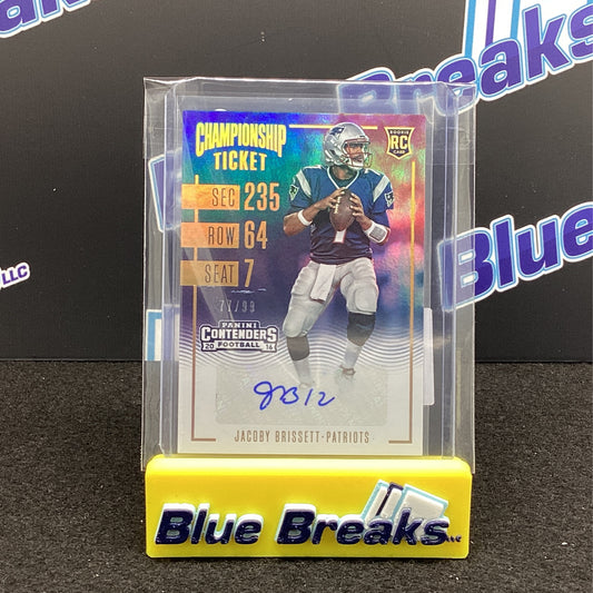 2016 Panini Contenders - Jacoby Brissett 77/99