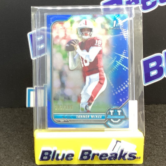 2022 Topps Bowman U 1st Bowman Tanner McKee 103/199 60 Eagles