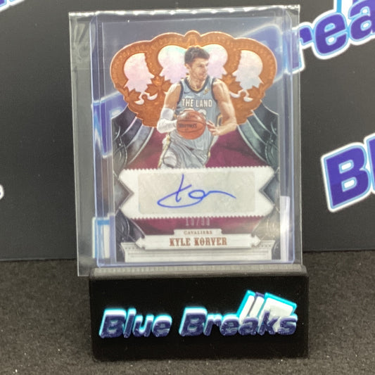 2017-18 Panini Crown Royale Kyle Korver auto 19/99 #CA-KKV Cavaliers
