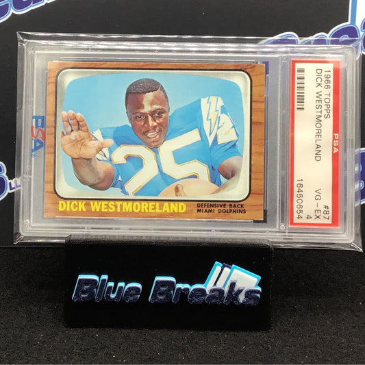 1966 Topps - Dick Westmoreland - #87 - Miami Dolphins -  PSA 4