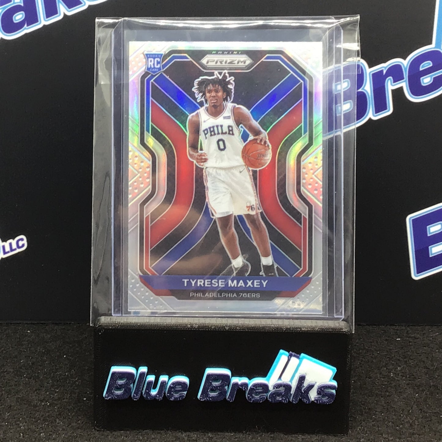 2020-21 Panini - Prizm - Tyrese Maxey - Silver Prizm - Rookie - Philadelphia 76ers - #256