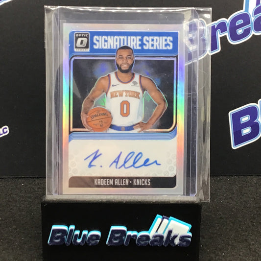 2018-19 - Donruss Optic - Signature Series - Kadeem Allen - New York Knicks
