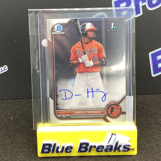 2022 Bowman Chrome 1st Bowman Refractor Darell Hernaiz auto CPA-DHZ