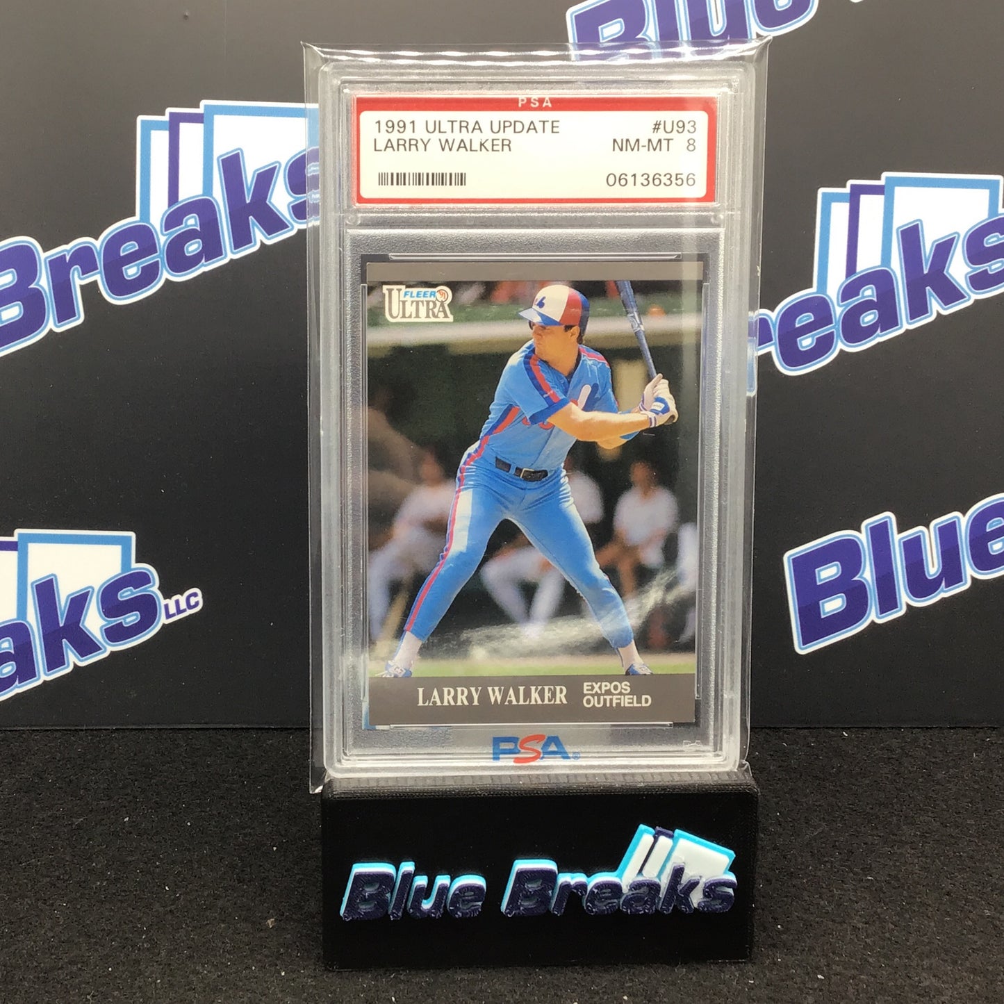 1991 Ultra Update - Larry Walker - Toronto Expos - PSA 8
