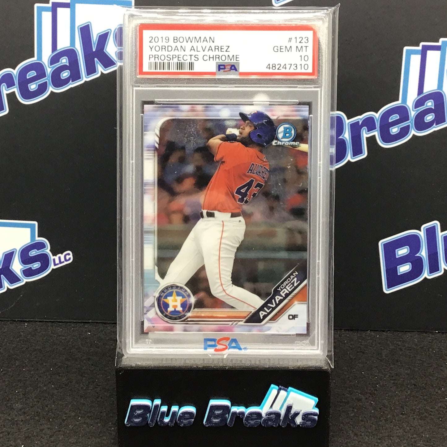 2019 Bowman - Yordan Alvarez - Prospects Chrome - Houston Astros - PSA 10