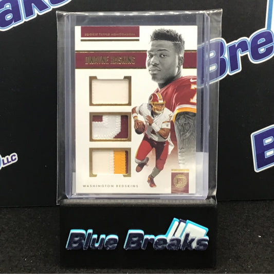 2019 Panini Encased Dwayne Haskins Rookie Triple Memorabilia Dwayne Haskins 21/25 #TR12 Commanders