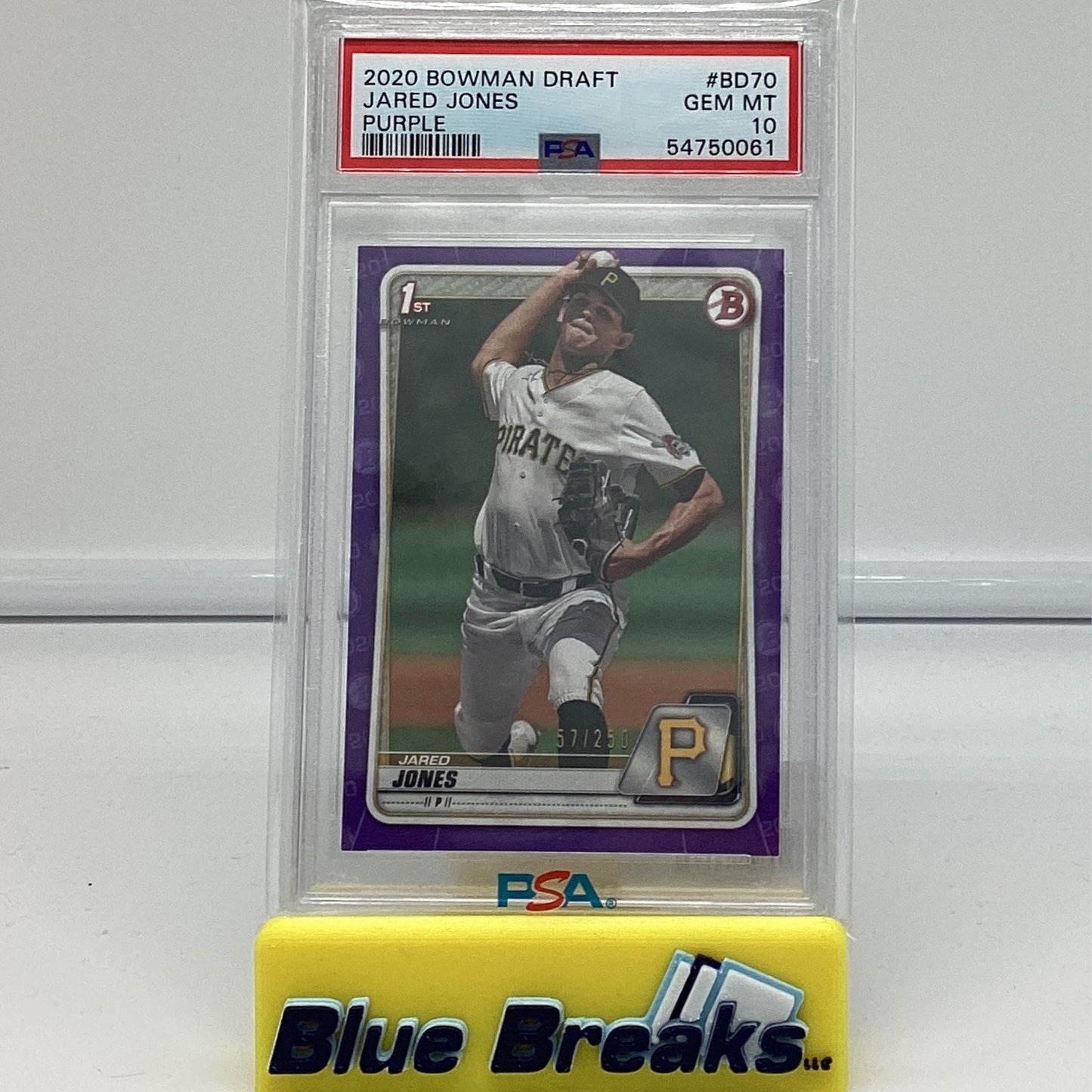 2020 Bowman Draft - Jared Jones Gem 10