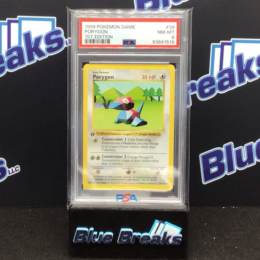 1999 Pokémon Game 1st Edition Porygon #39 PSA 8